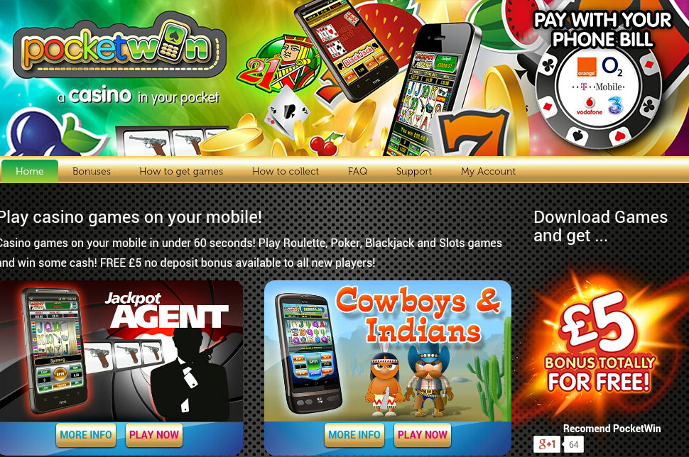 Pocketwin android casino no deposit bonus